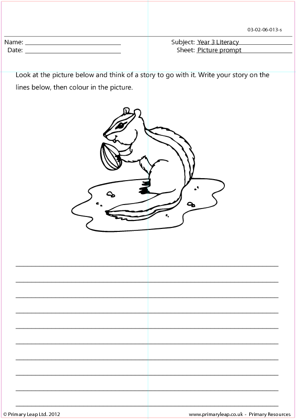 Chipmunk Snack Story Picture