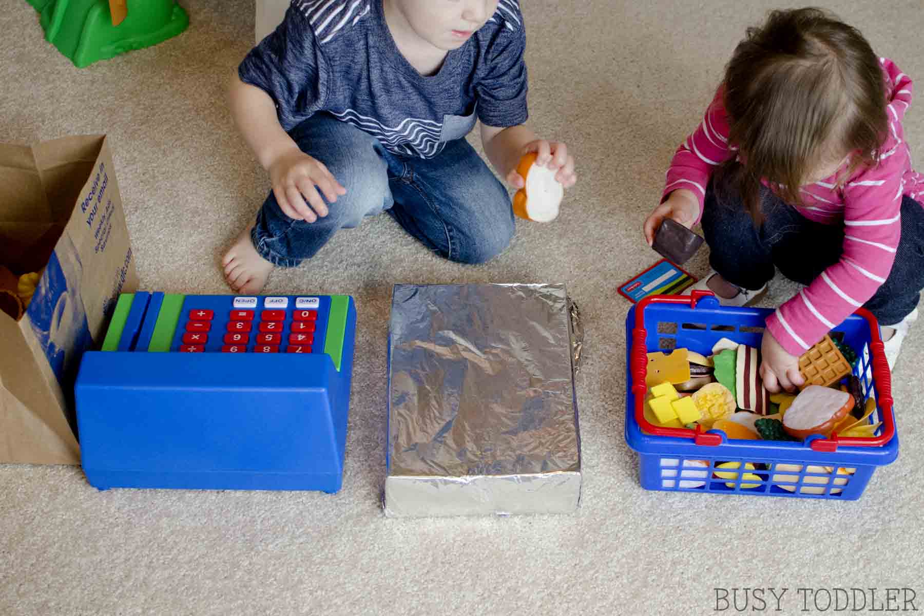 Let's Pretend Grocery Store Dramatic Play Busy Toddler