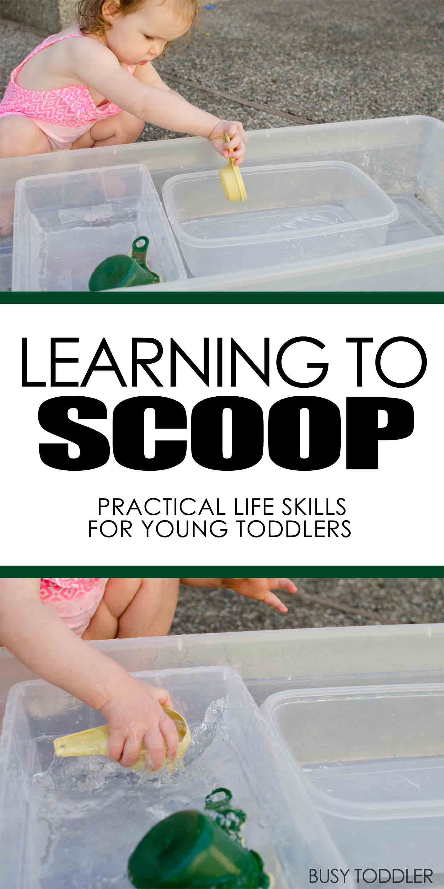 Learning to Scoop a practical life skill Busy Toddler