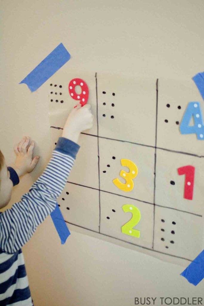 Sticky Number Match Busy Toddler