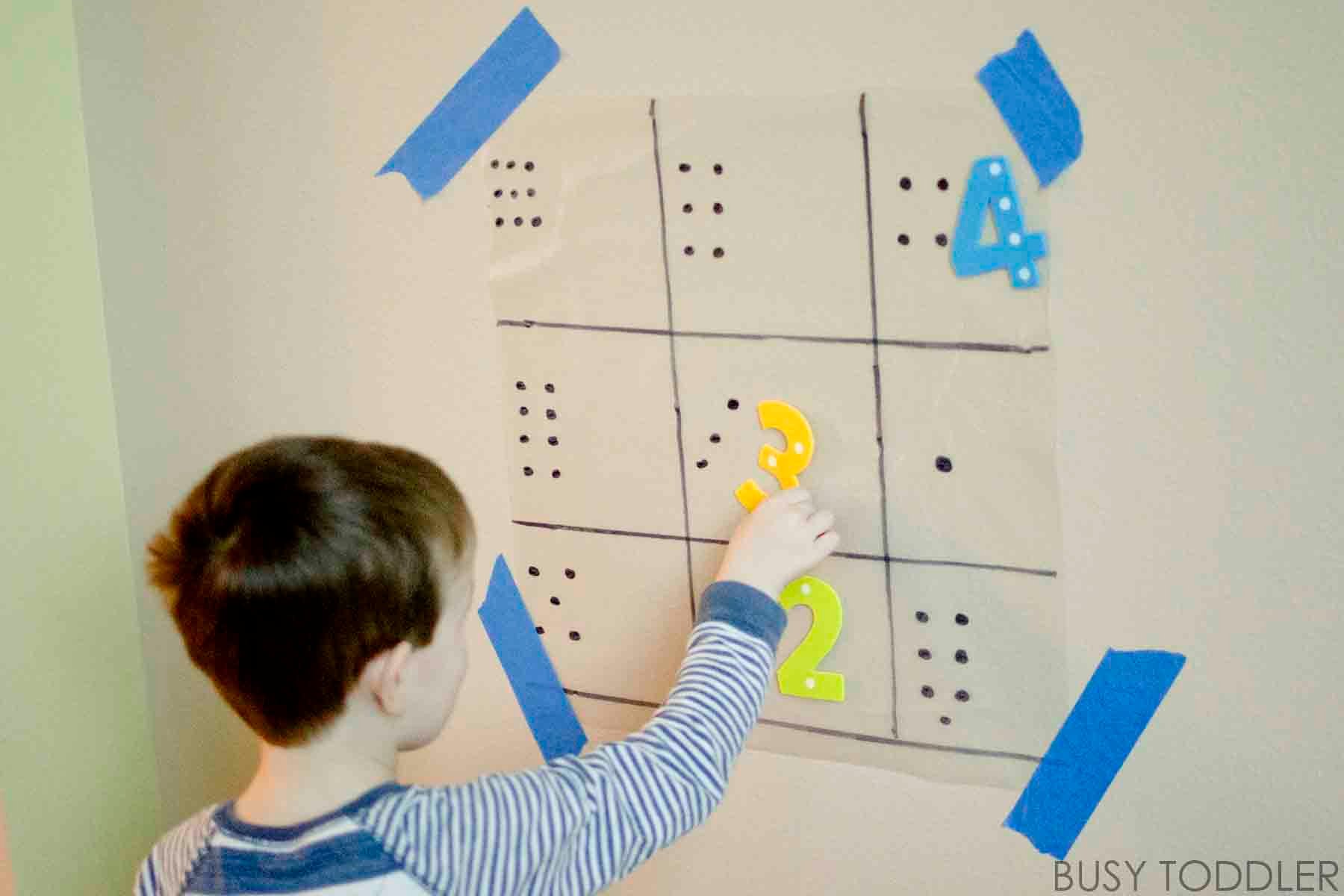 Sticky Number Match Busy Toddler