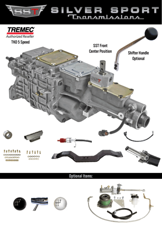 Silver Sport Transmissions 6467 GM ABody, SST Tremec PerfectFit 5