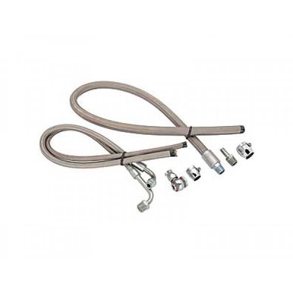 March Performance March Stainless Braided Power Steering Hose Kit For