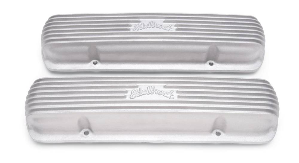 Edelbrock Edelbrock Classic Series Pontiac Valve Cover, Satin, Set