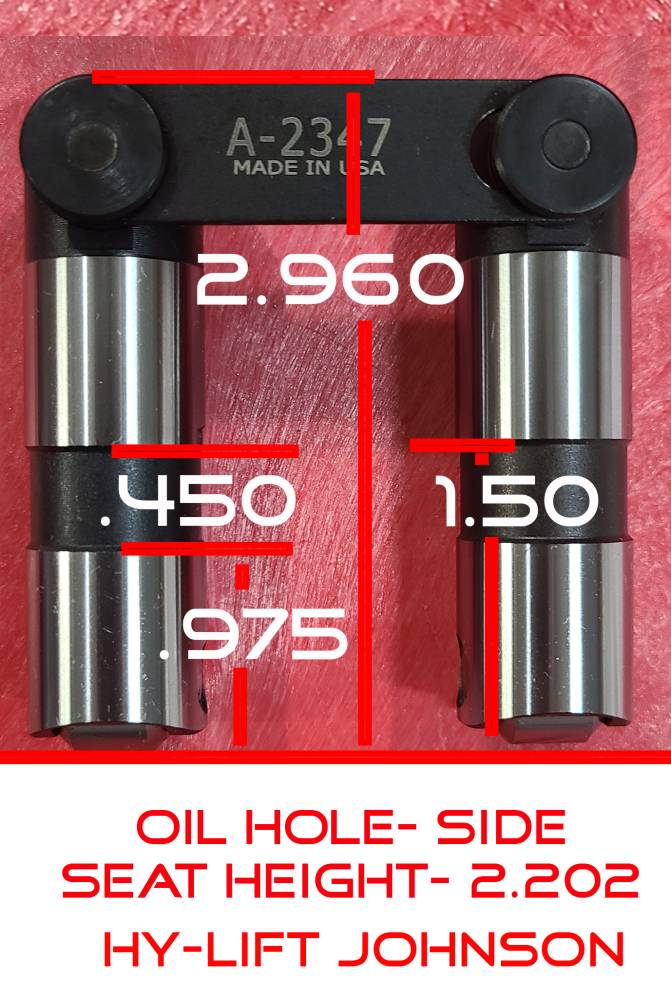 HyLift Johnson HyLift Johnson Pontiac RetroFit Hydraulic Roller Lifter Set/16 HLJ2347