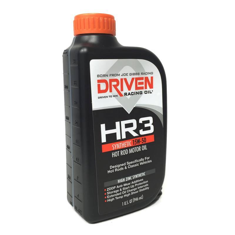 Driven Driven HR3 Hot Rod Synthetic Motor Oil 15w50, Quart, JGD01606
