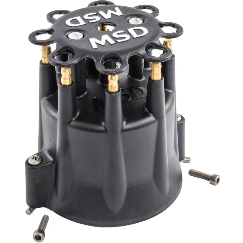 MSD Performance MSD/GM Distributor Cap HEI Terminals, Black for 8528 and 8563 Distributor