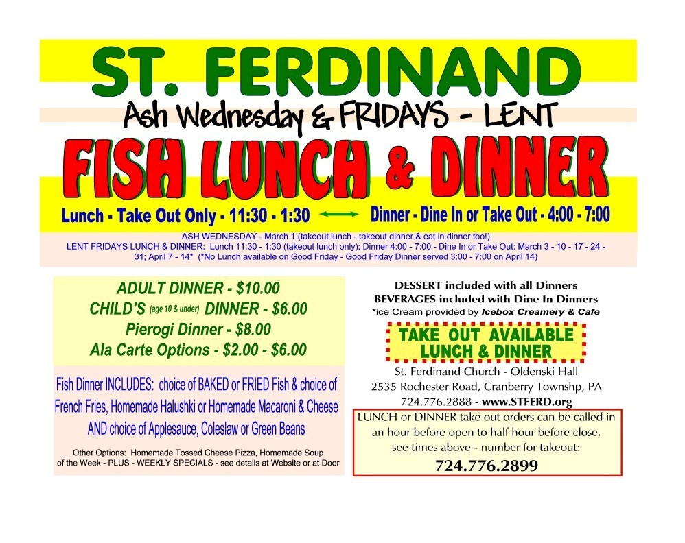 Ole' Fashioned Fish Fry 2017 St. Ferdinand Church