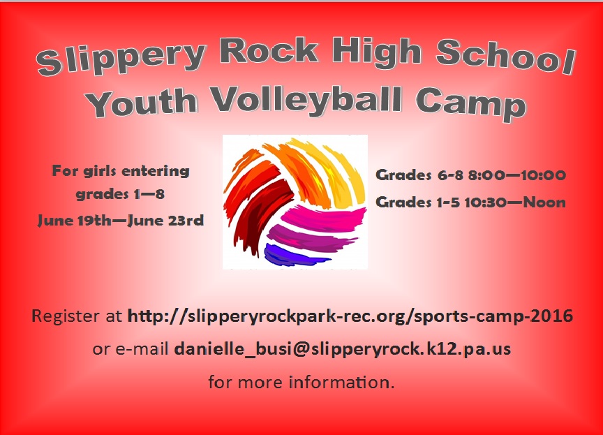 Slippery Rock Youth Volleyball Camp Butler, PA