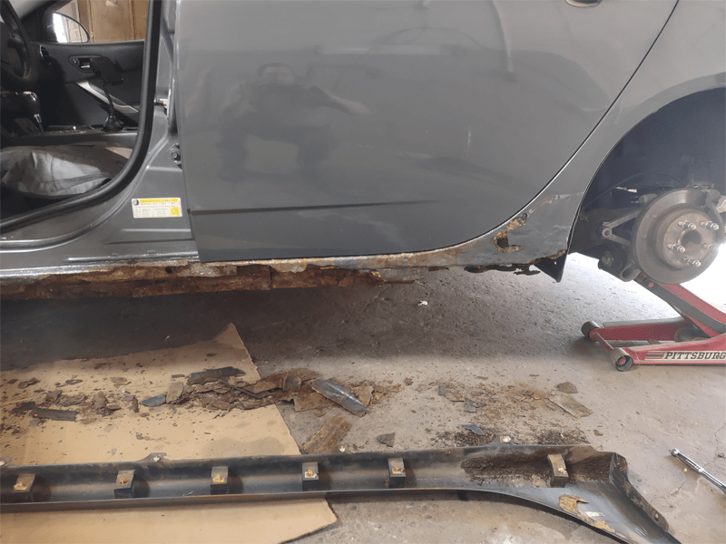 Butler Rust, Butler, Pa 16001, auto body shop, dent, rust, rocker panel