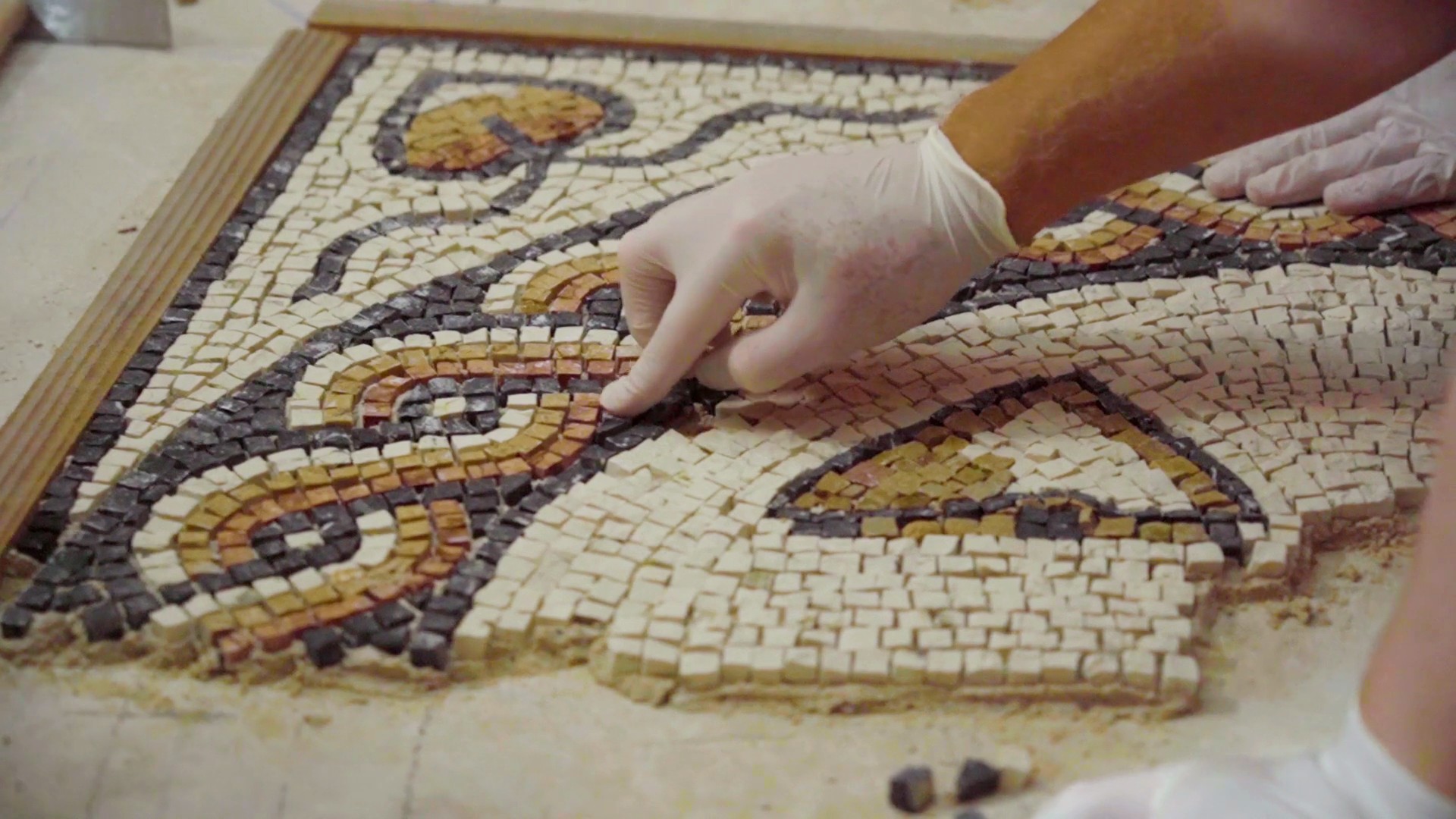 2 Laying a Roman Mosaic Butser Plus