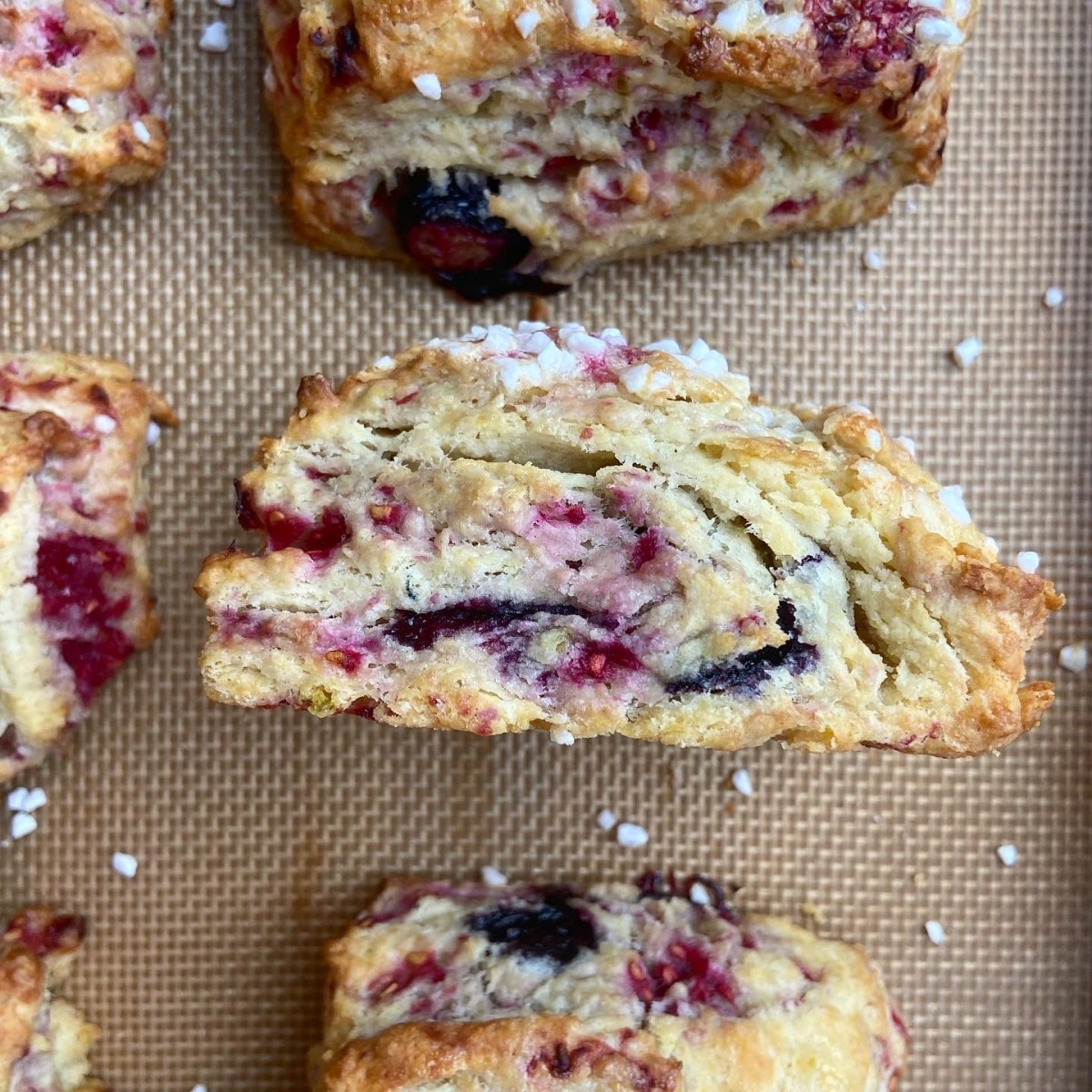Lime, Raspberry & Blueberry Scones My Orange Bakery
