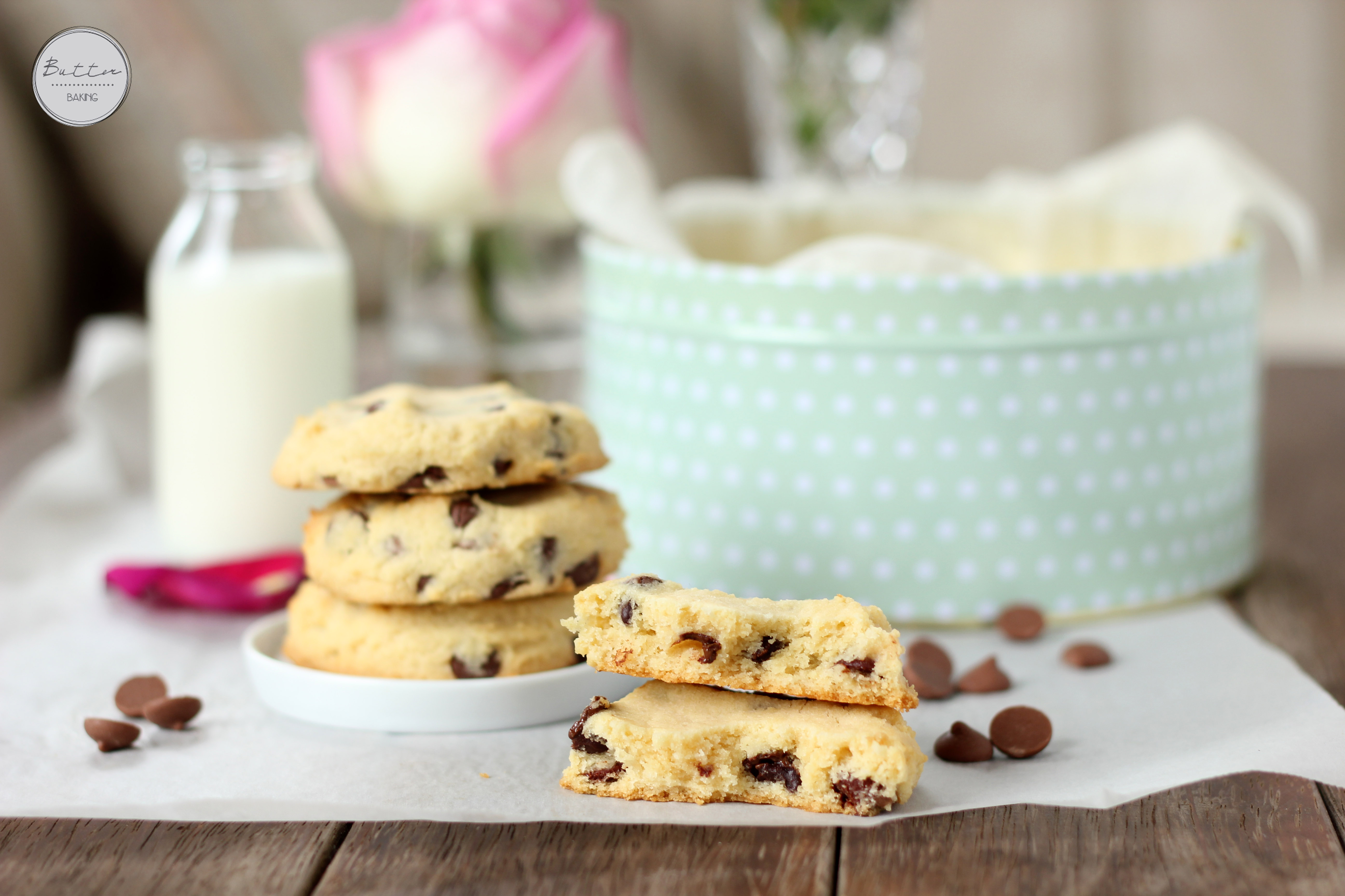 Condensed Milk Chocolate Chip Cookies Butter Baking