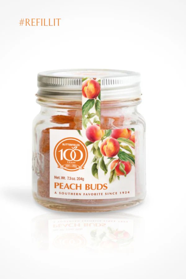 Peach Buds Mason Jar Butterfields Candies
