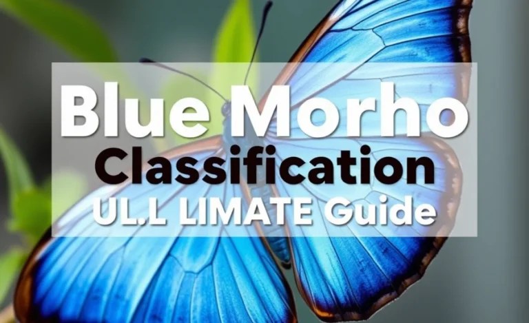 Blue Morpho Classification: The ULTIMATE Guide