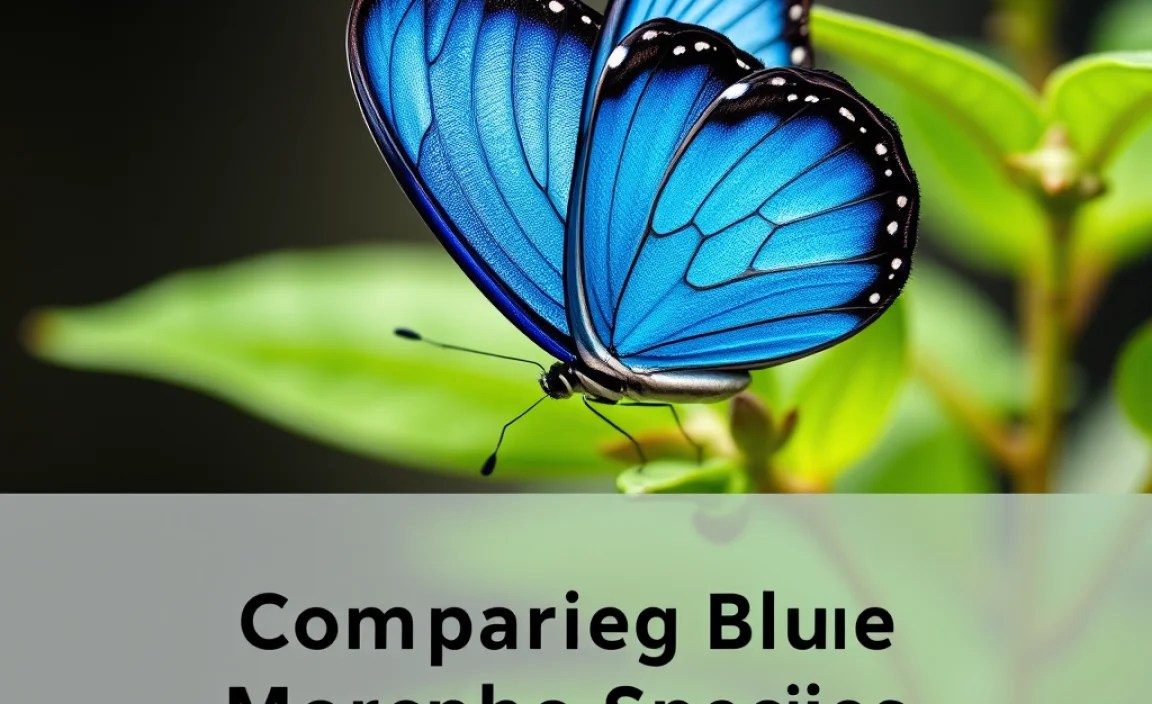 Comparing Blue Morpho Species