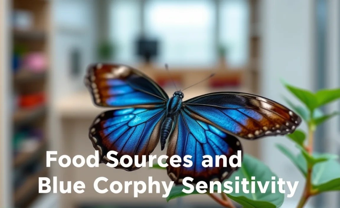 Food Sources and Blue Morpho Sensitivity