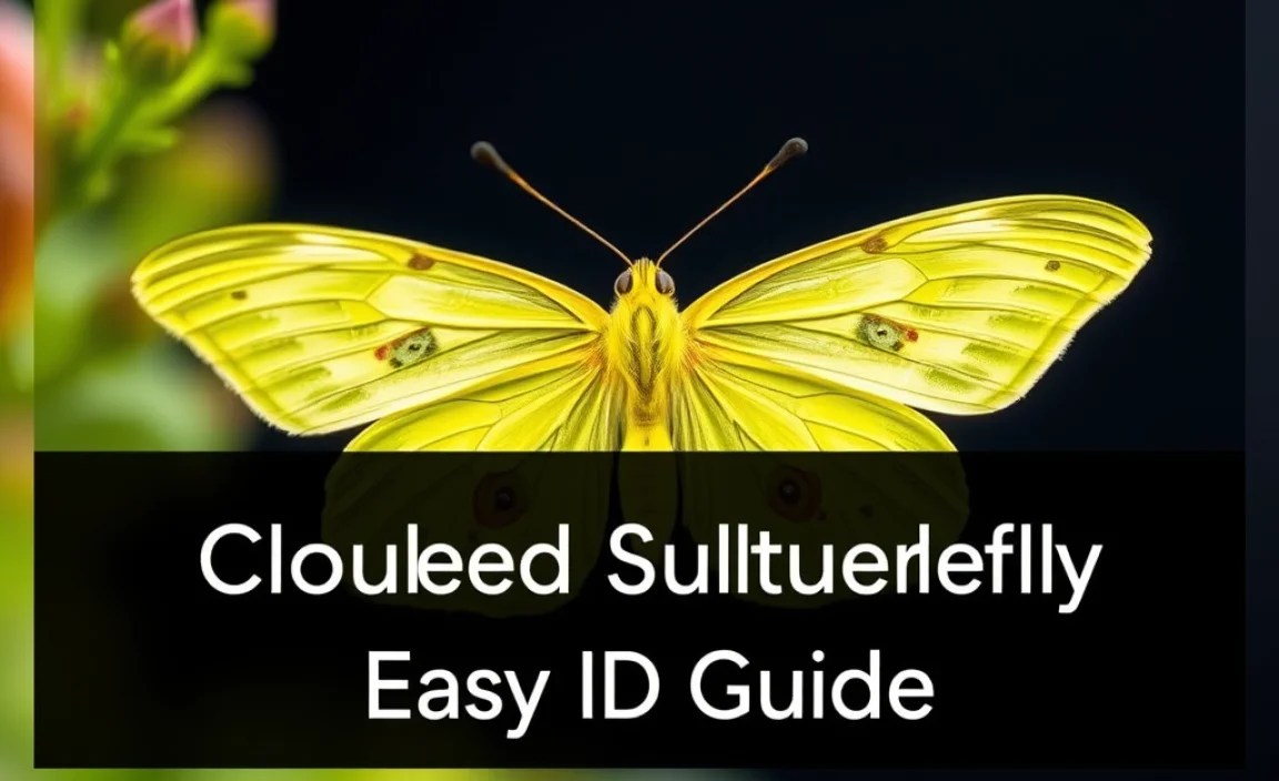 Identifying the Clouded Sulphur Butterfly