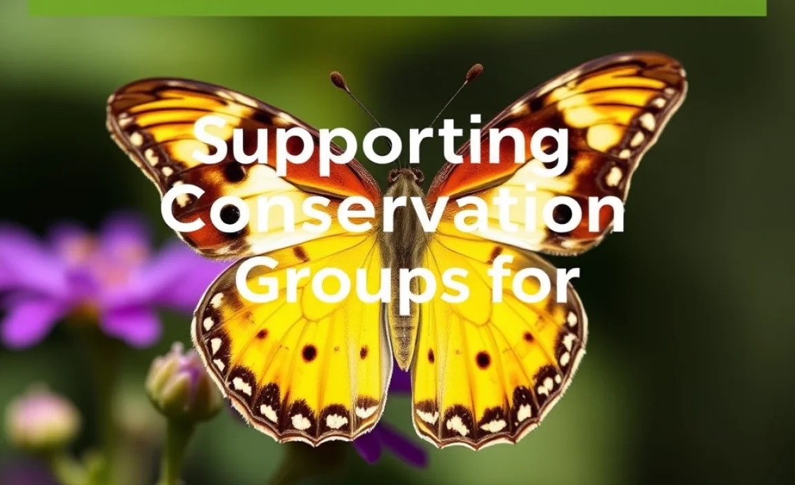 Supporting Conservation Groups for Butterfly Protection