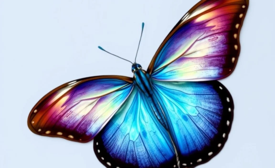 The Blue Morpho’s Warning Colors