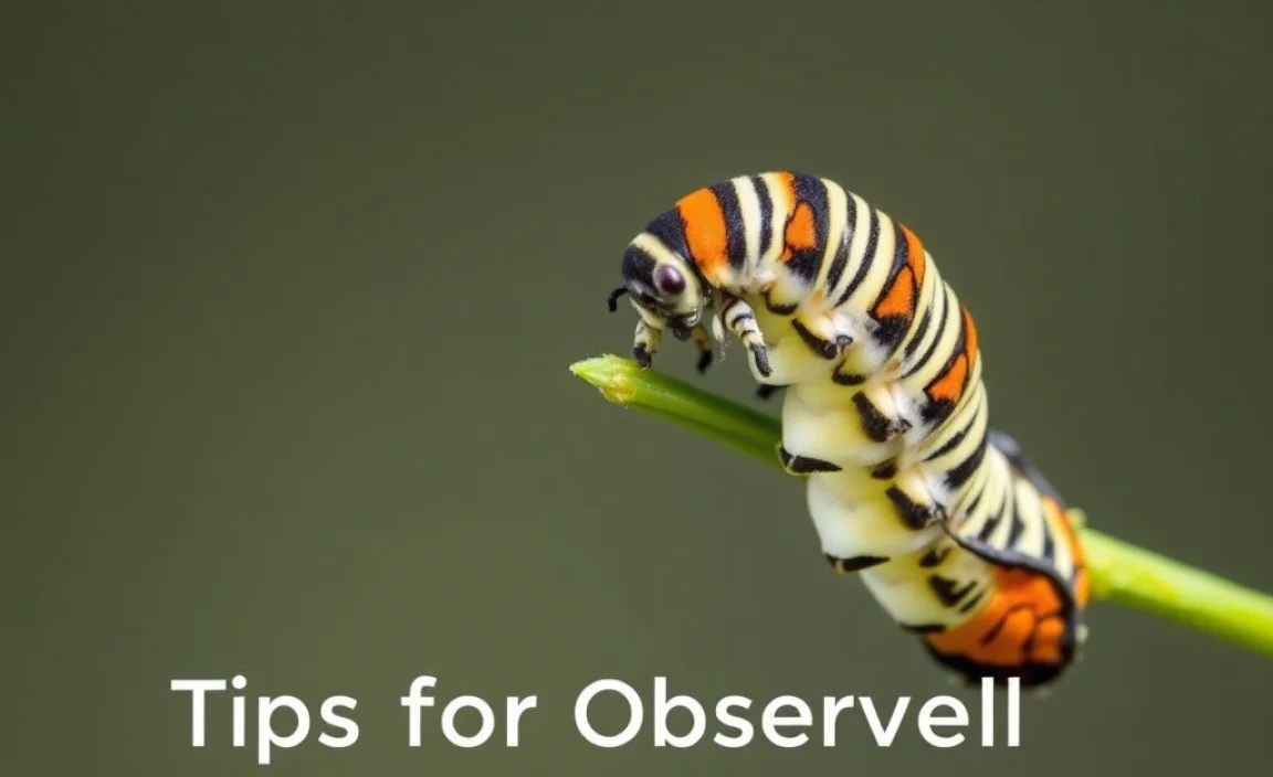 Tips for Observing Monarch Caterpillar Behavior