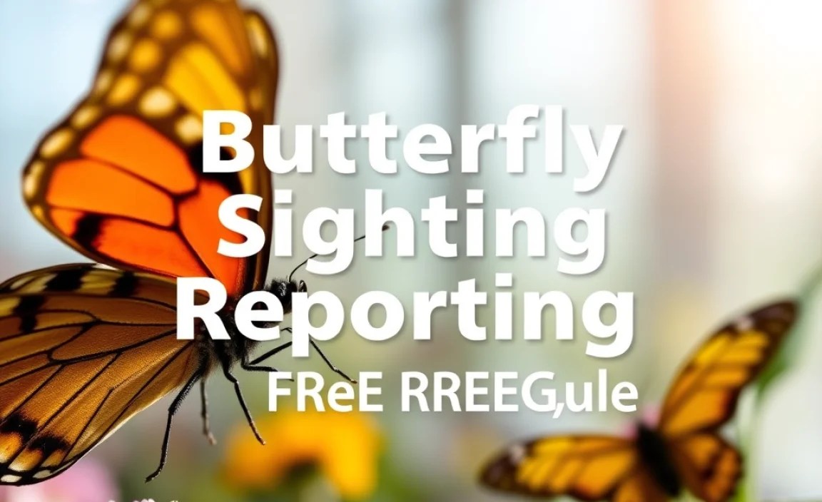 Tools and Resources for Butterfly Sighting Reporting