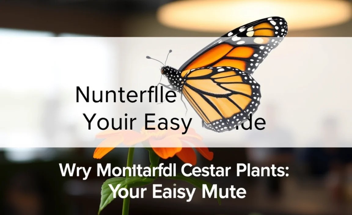 Why Monarch Nectar Plants Matter