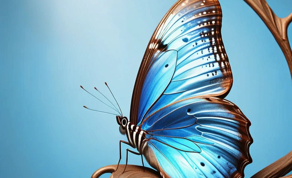 Blue Morpho Life Cycle Stages