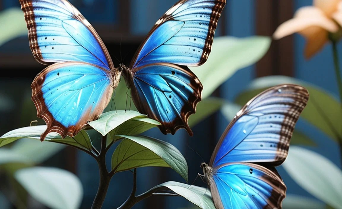 Blue Morpho Vs Common Blue: Size Matters