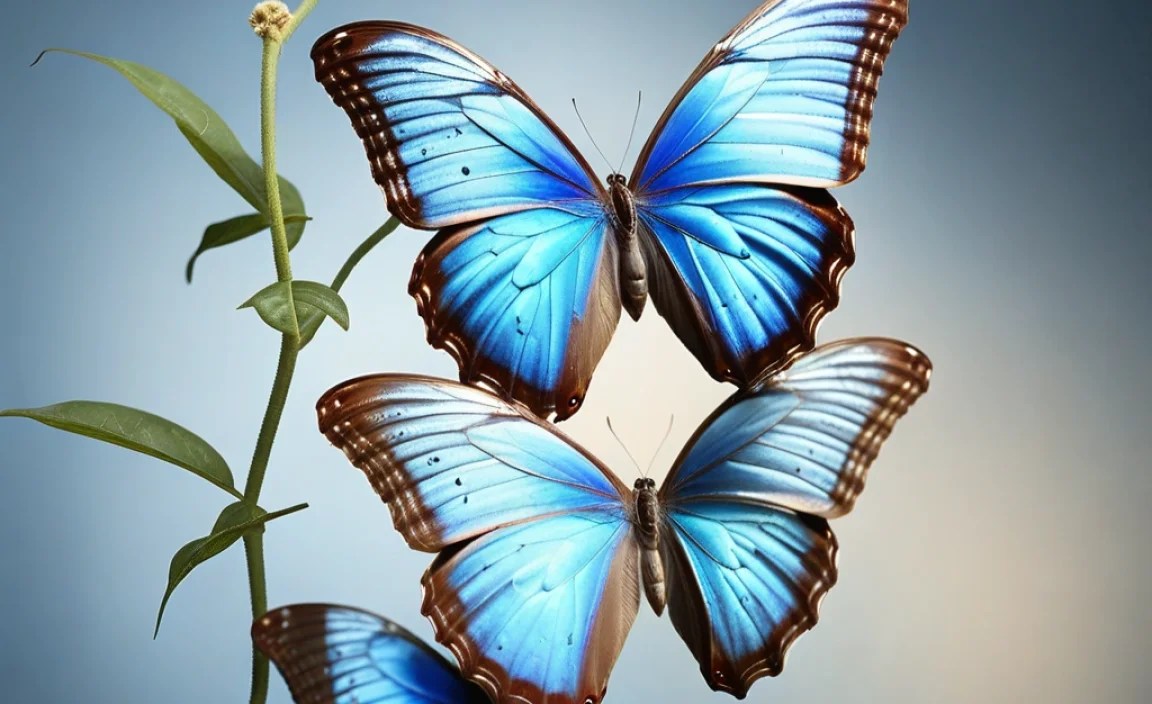 Color Differences: Blue Morpho Vs Common Blue