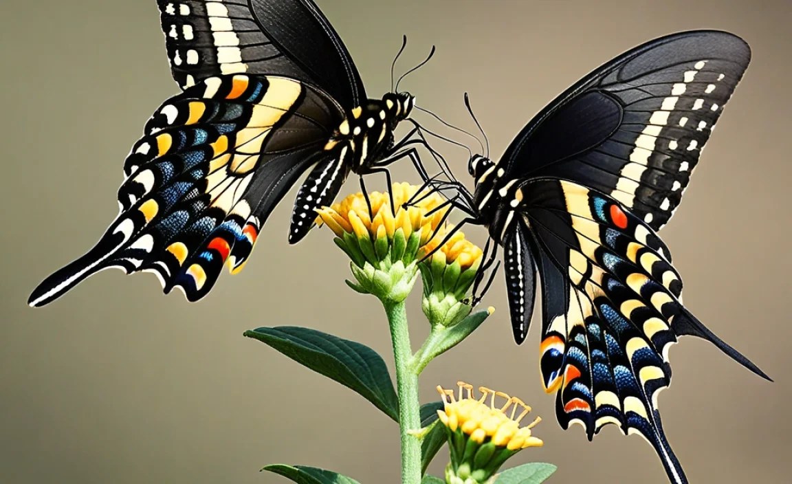 Diet and Host Plants: Black vs Eastern Swallowtail
