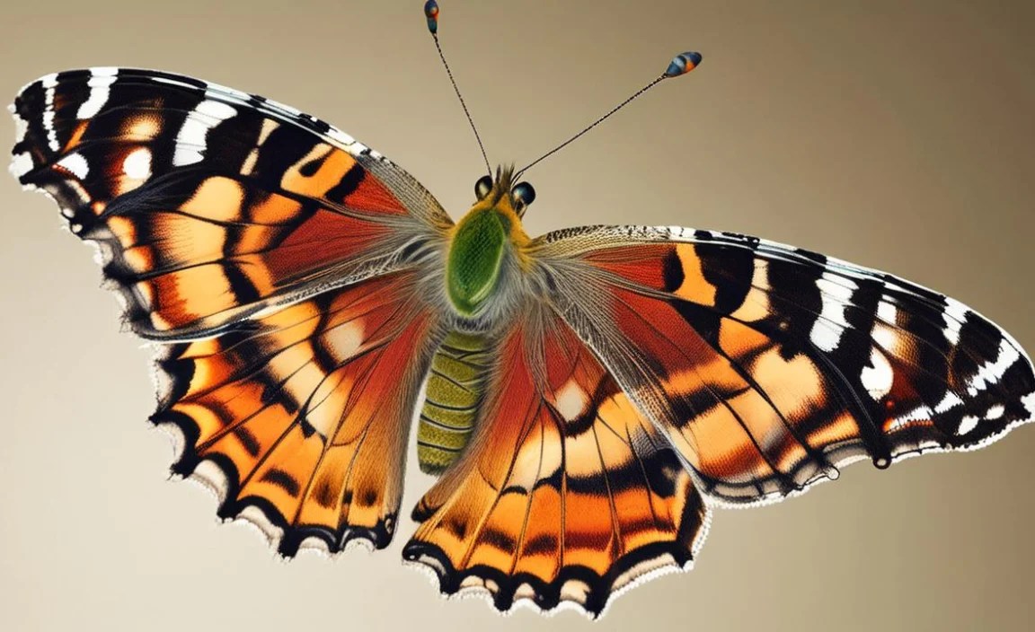 Identifying a Painted Lady by Wingspan