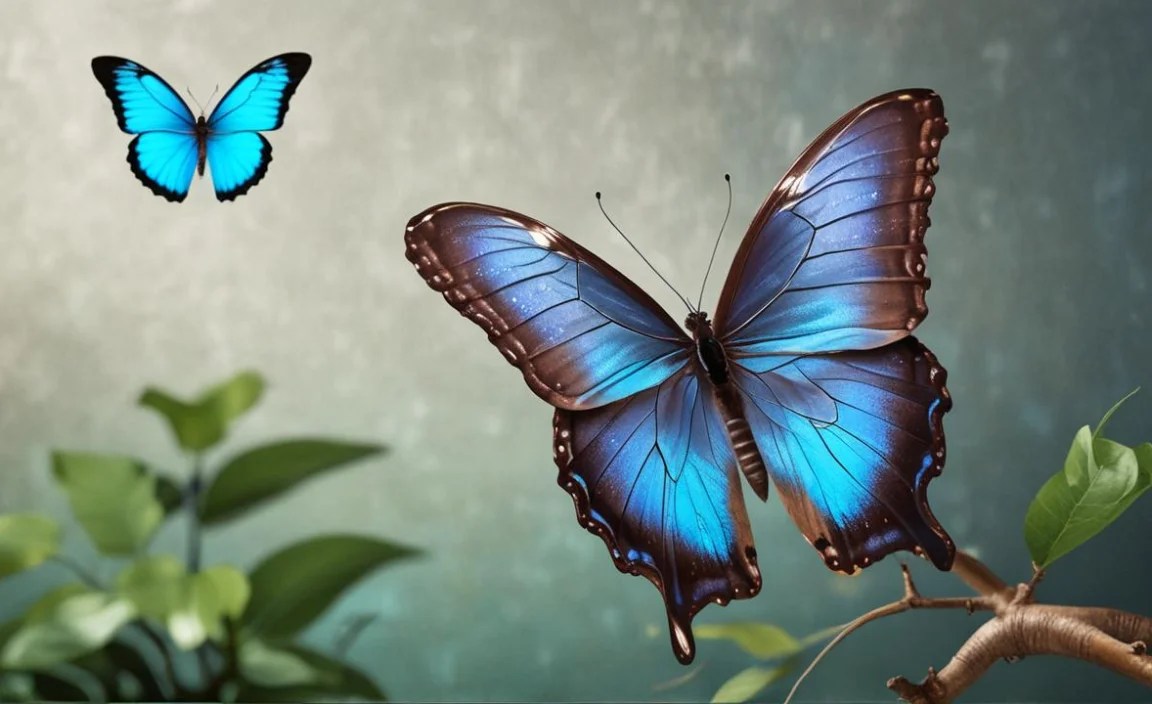 Comparing Art Mediums for Blue Morpho Art