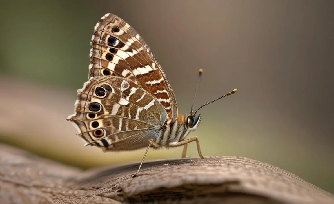 Observing Common Evening Brown Butterflies