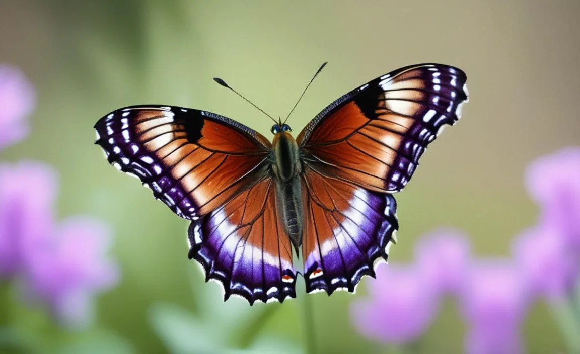 {Purple butterfly identification} Table
