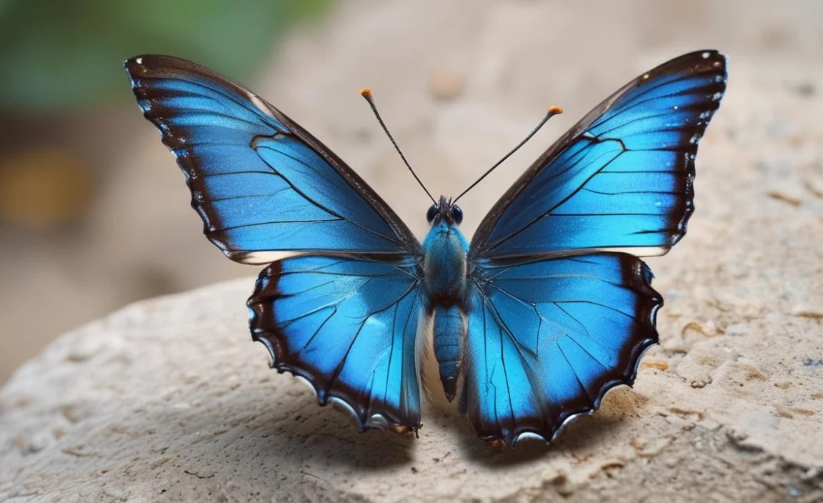 1. Blue Morpho (Morpho menelaus)