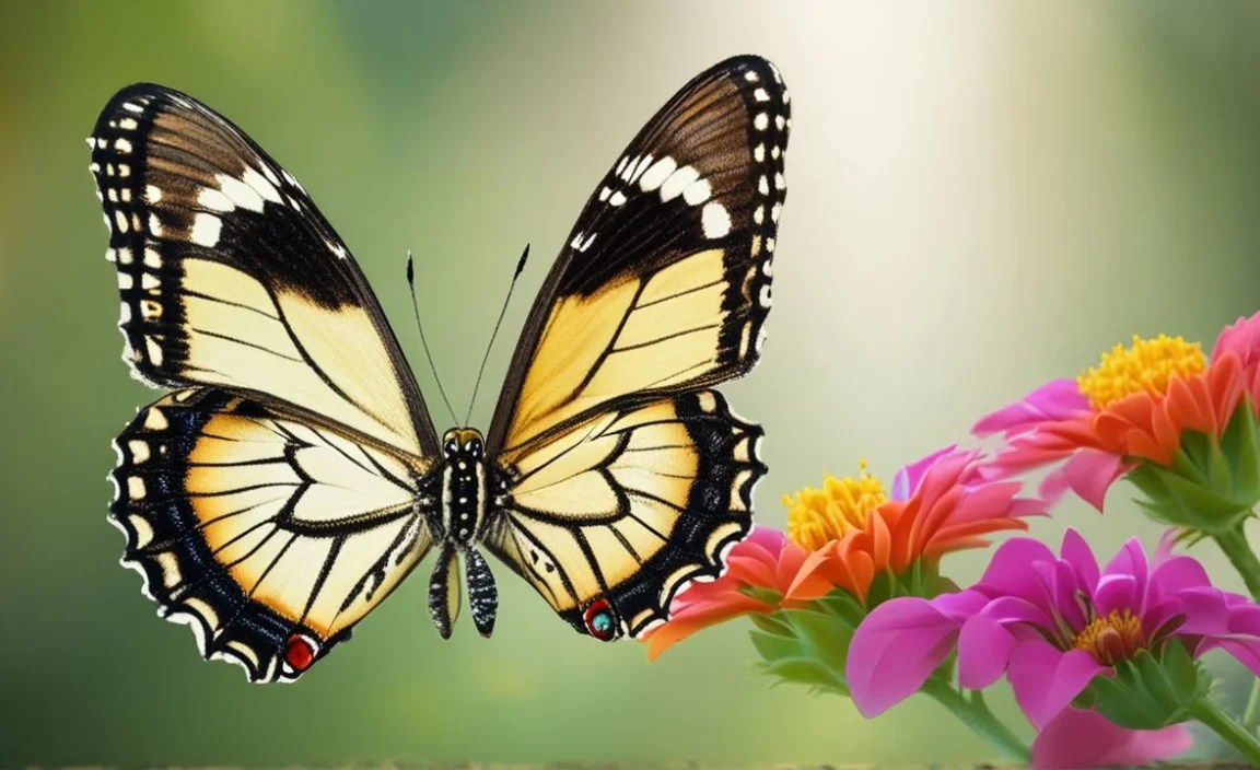 What do butterfly caterpillars eat?
