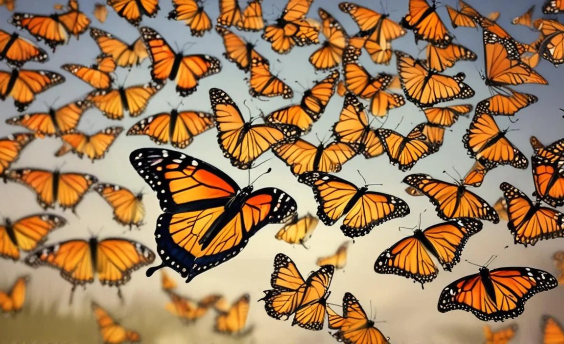 What triggers the monarch butterfly migration?