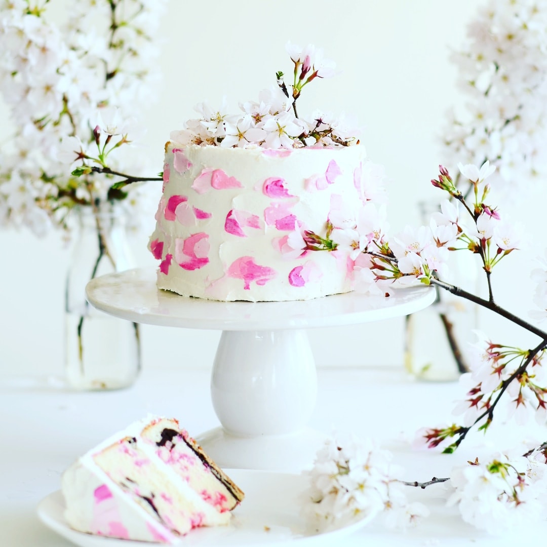 Cherry Blossom Cake Buttermilk by Sam