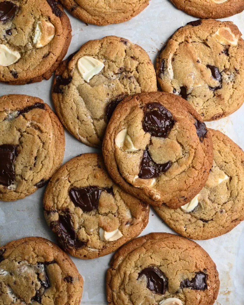 Tahini Cookies with Halva and Chocolate Buttermilk by Sam