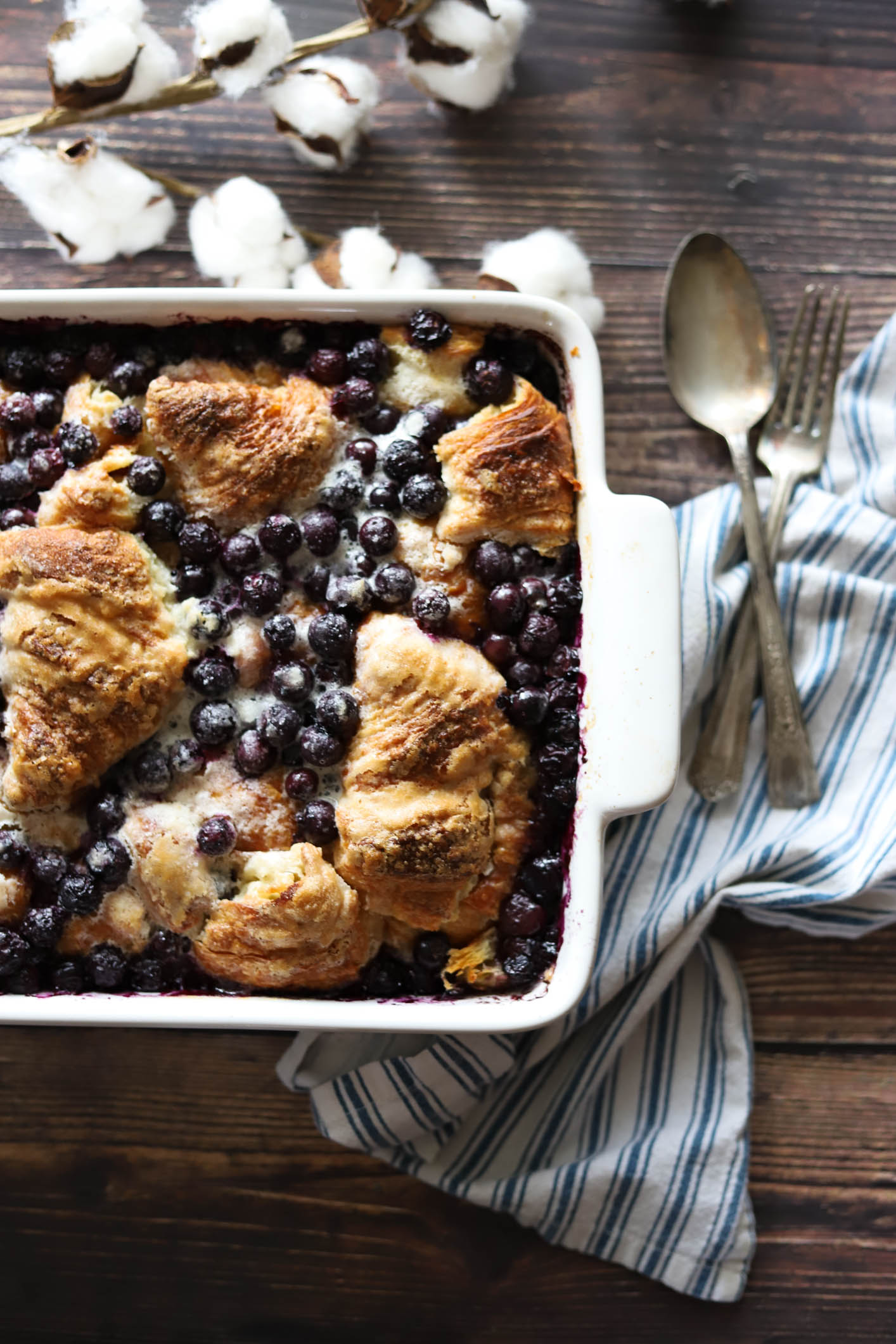 Blueberry Croissant French Toast Bake Butternut and Sage
