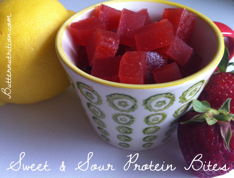 Fruit Snacks Sweet and Sour Protein Bites Butter Nutrition