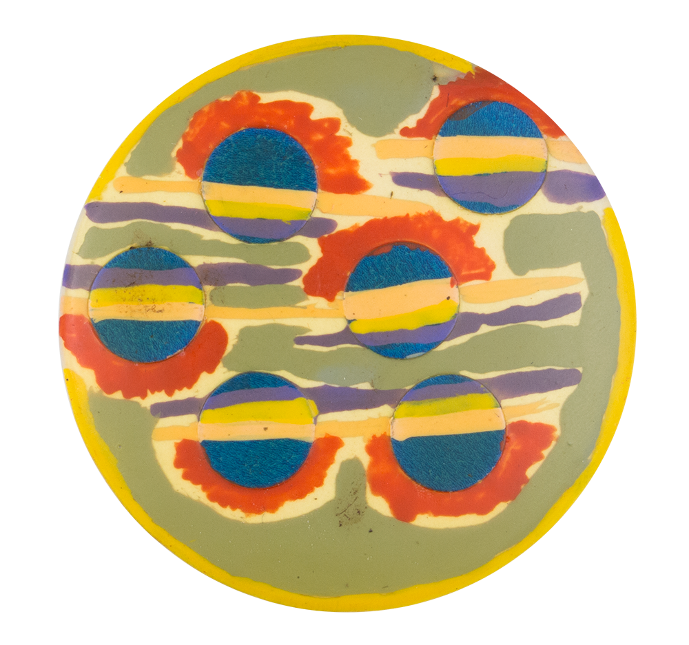 Hand Painted One Busy Beaver Button Museum