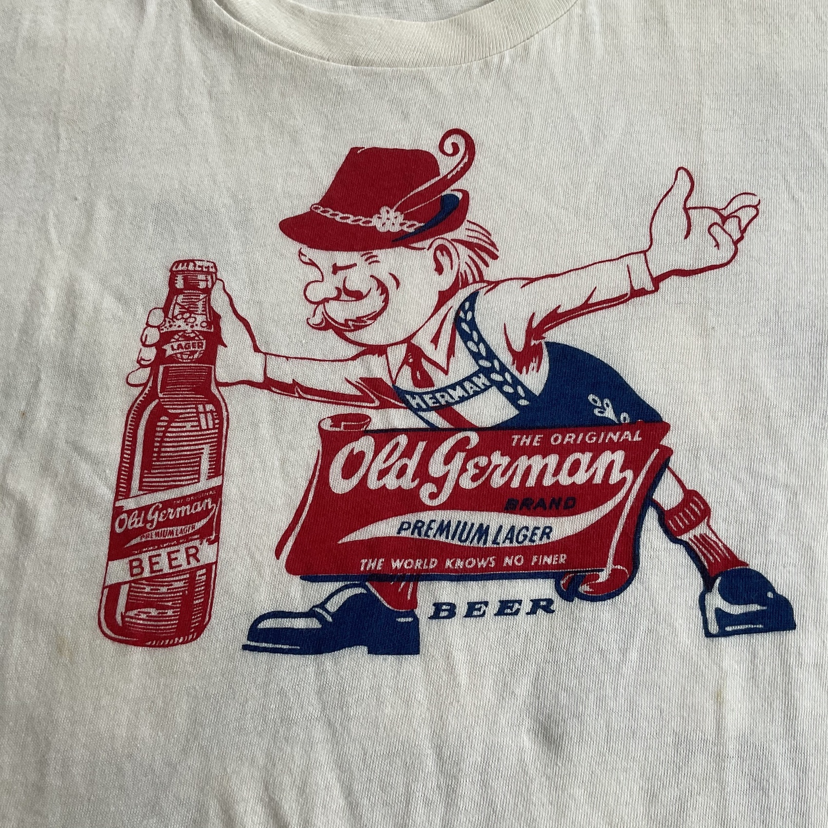 N.O.S. 50's "Old German Beer" Tshirt Button Up Clothing