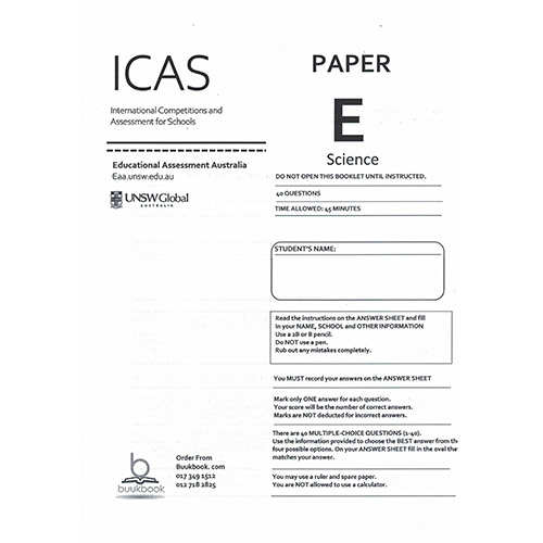 ICAS Paper E Year 7 Science BuukBook