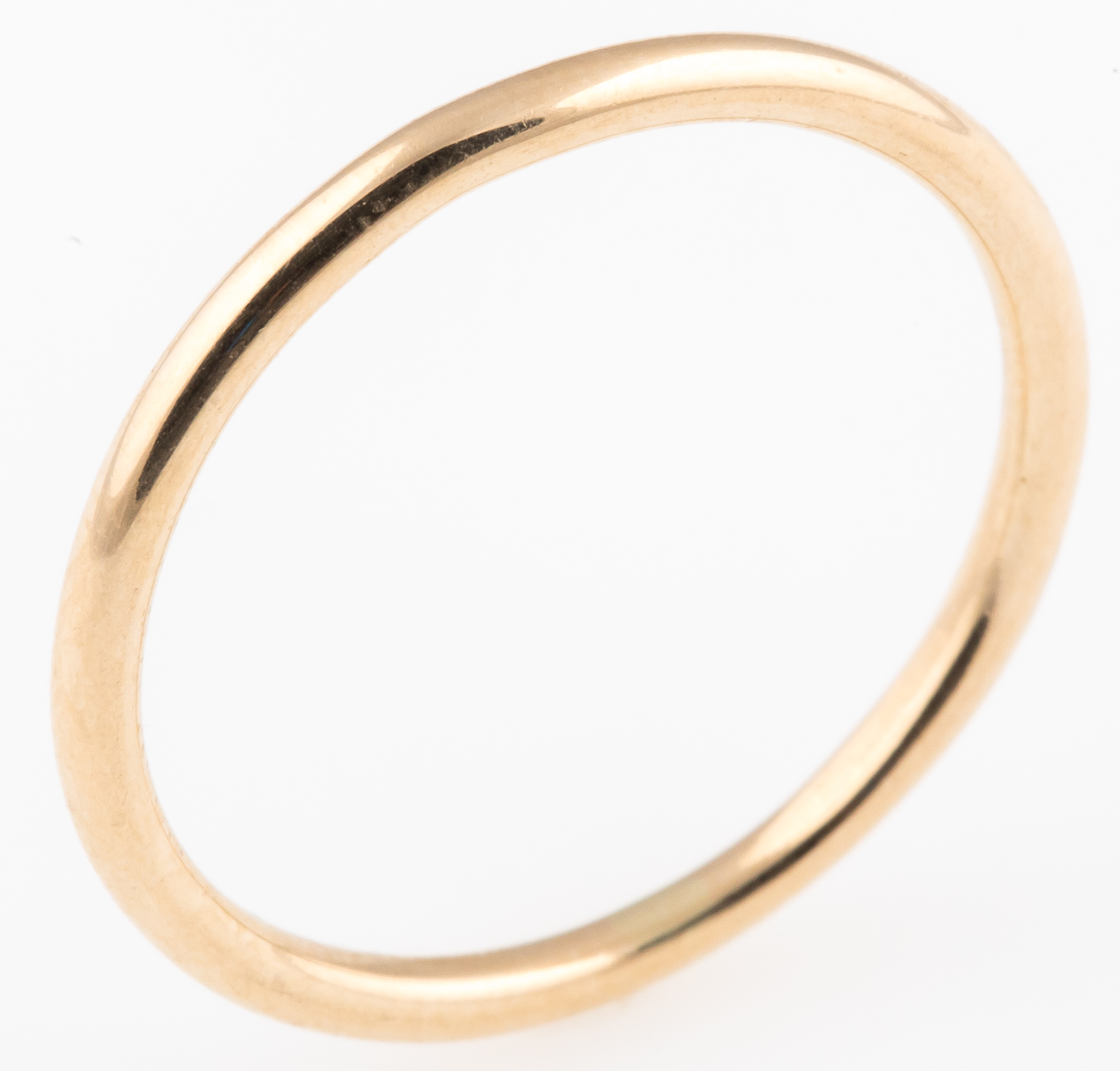 Lot Detail 14K YELLOW GOLD THIN BAND RING