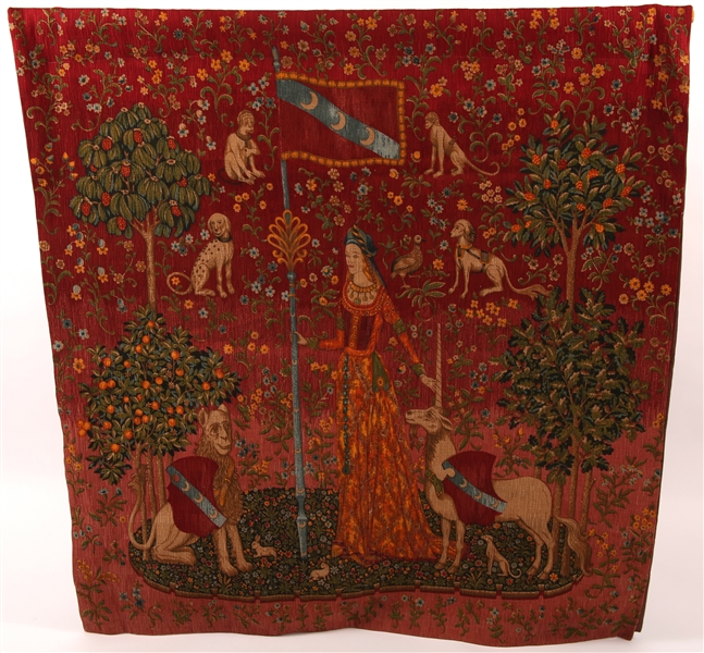 Lot Detail LADY OF THE UNICORN "TOUCH" TAPESTRY