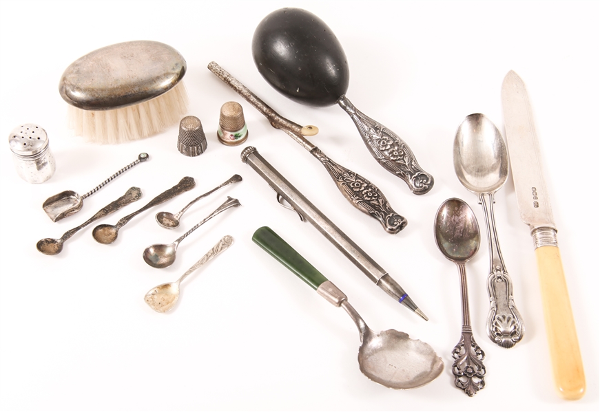 Lot Detail 20TH C. STERLING SILVER FLATWARE & PERSONAL ITEMS