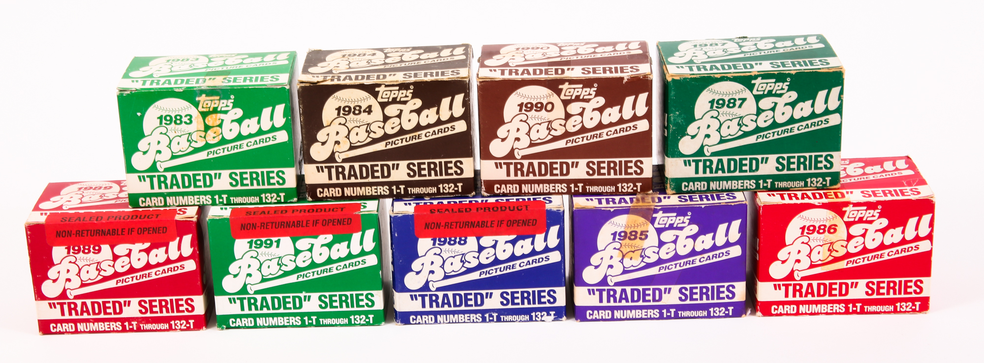 Lot Detail 19831991 TOPPS BOXED BASEBALL CARDS