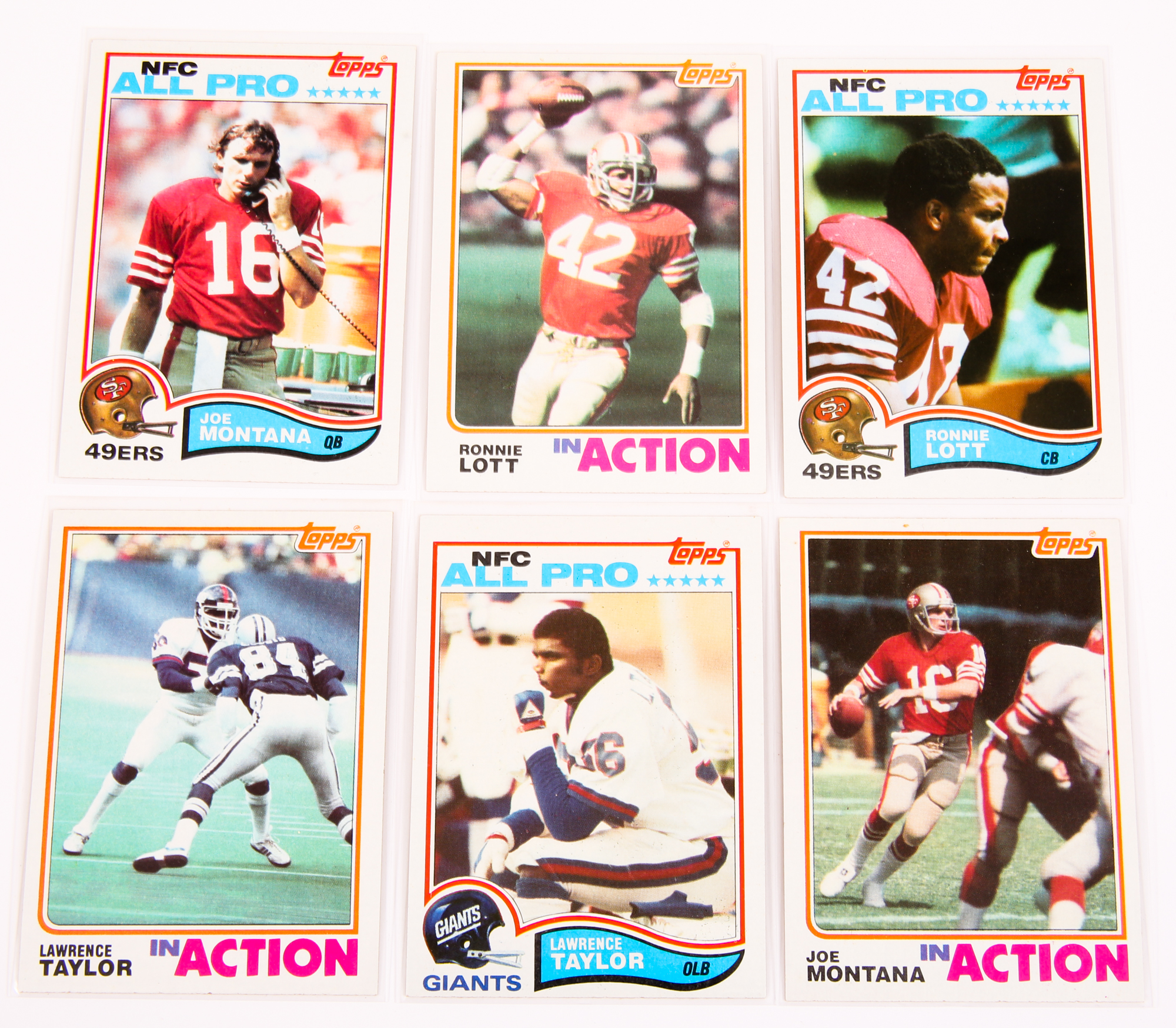 Lot Detail BETTER 1982 TOPPS FOOTBALL CARD SET LOT OF 6